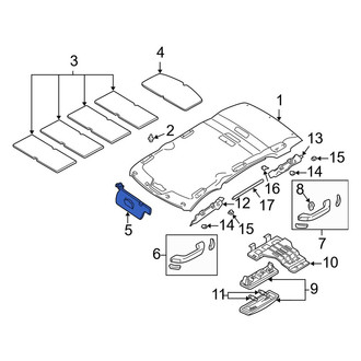 Mazda OE - Left Sun Visor