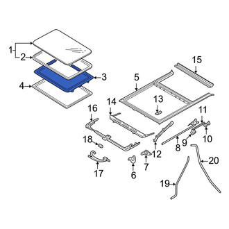 Mazda OE - Sunroof Cover