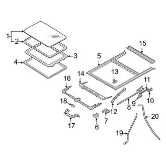 Mazda OE - Roof - Sunroof (With Sunroof)