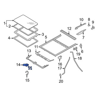 Mazda OE - Sunroof Motor