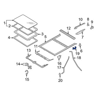 Mazda OE - Sunroof Drain Hose Clip