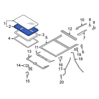 Mazda OE - Sunroof Seal