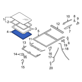 Mazda OE - Sunroof Seal