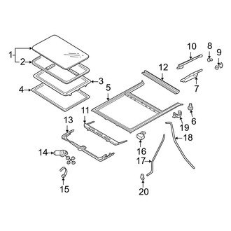 Mazda OE - Roof - Sunroof (With Sunroof)