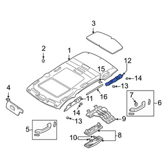 Mazda OE - Rear Left Roof Opening Trim Bracket