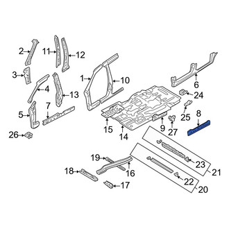 Mazda OE - Rear Left Rocker Panel Reinforcement
