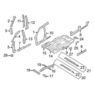 Mazda OE - Pillars, Rocker & Floor - Center Pillar