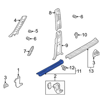 Mazda OE - Rear Left Door Sill Plate
