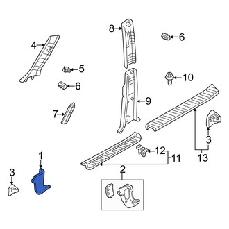 Mazda OE - Front Right Kick Panel Trim