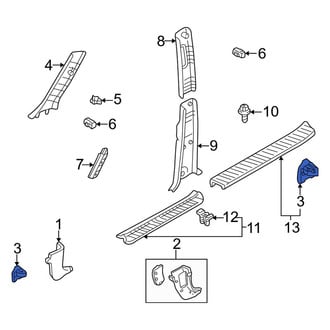 Mazda OE - Upper Liftgate Reveal Molding Clip