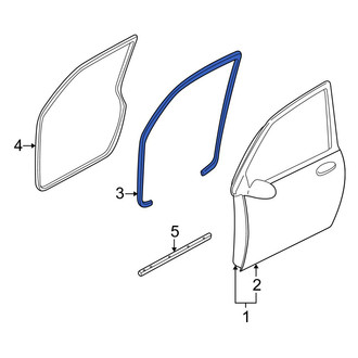 Mazda OE - Front Right Inner Door Seal
