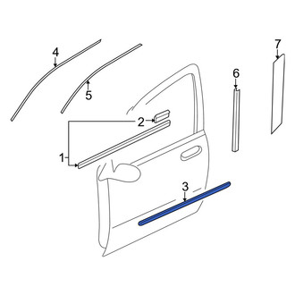 Mazda OE - Front Left Door Molding
