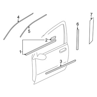 Mazda OE - Front Door - Exterior Trim
