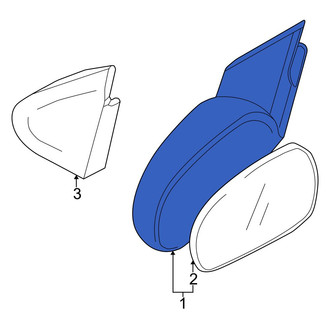 Mazda OE - Front Left Door Mirror