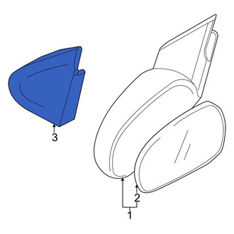 Mazda OE - Front Left Inner Door Mirror Cover