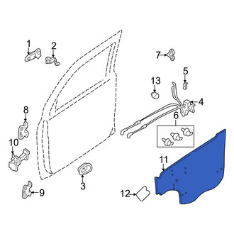 Mazda OE - Rear Door Panel Insulation
