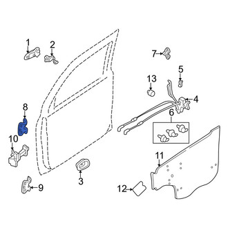 Mazda OE - Front Left Upper Door Hinge