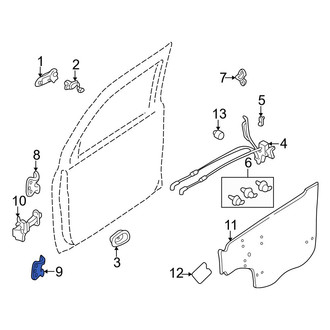 Mazda OE - Front Left Upper Door Hinge