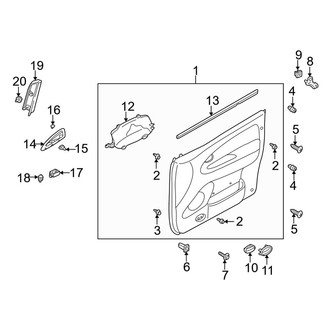 Mazda OE - Front Door - Interior Trim