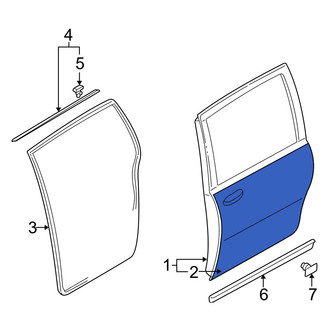 Mazda OE - Left Sliding Door Trim Panel