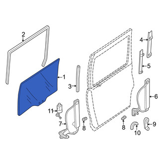 Mazda OE - Left Sliding Door Glass