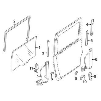 Mazda OE - Side Loading Door - Glass & Hardware