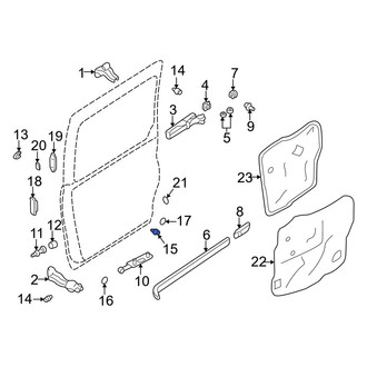 Mazda OE - Lower Door Stop