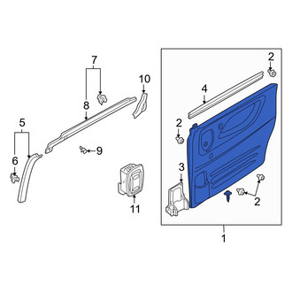 Mazda OE - Front Left Inner Door Interior Trim Panel