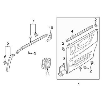 Mazda OE - Side Loading Door - Interior Trim