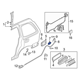 Mazda OE - Fuel Door Release Handle