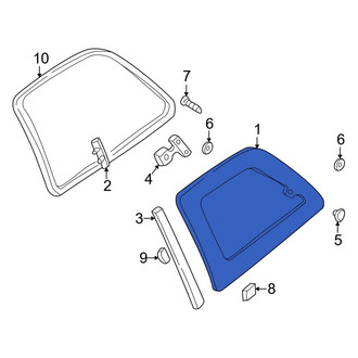 Mazda OE - Left Side Panel Glass