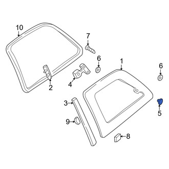 Mazda OE - Quarter Panel Glass Latch Nut