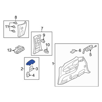 Mazda OE - Right Door Switch Trim Panel