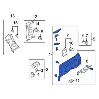 Mazda OE - Left Interior Quarter Panel Trim Panel