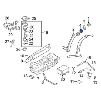 Mazda OE - Fuel Filler Neck Seal