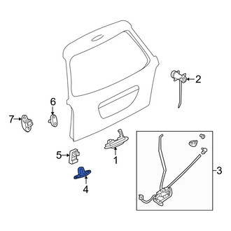 Mazda OE - Rear Liftgate Lock Striker Plate