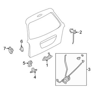 Mazda OE - Lift Gate - Lock & Hardware