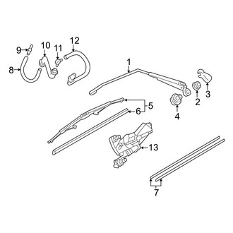 Mazda OE - Lift Gate - Wiper & Washer Components