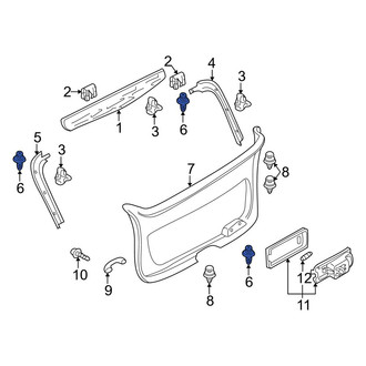 Mazda OE - Body B-Pillar Trim Panel Clip