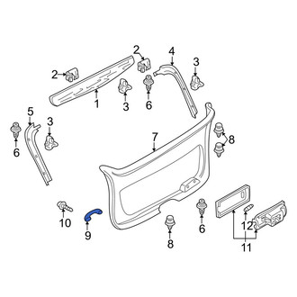 Mazda OE - Rear Liftgate Pull Handle