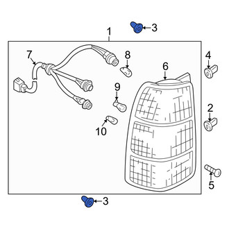 Mazda OE - Tail Light Grommet