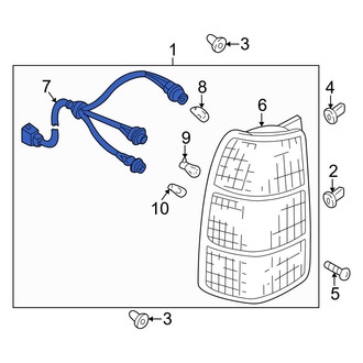 Mazda OE - Rear Tail Light Wiring Harness