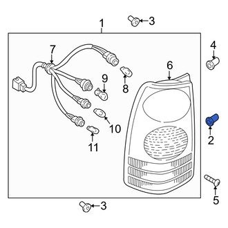 Mazda OE - Tail Light Clip