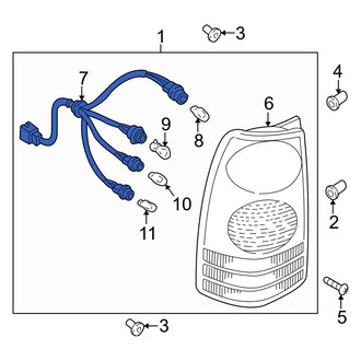 Mazda OE - Rear Tail Light Wiring Harness