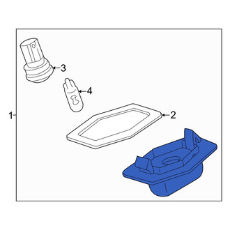 Mazda OE - Rear License Plate Light Assembly