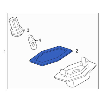 Mazda OE - License Light Lens Gasket