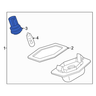 Mazda OE - Rear License Plate Light Socket