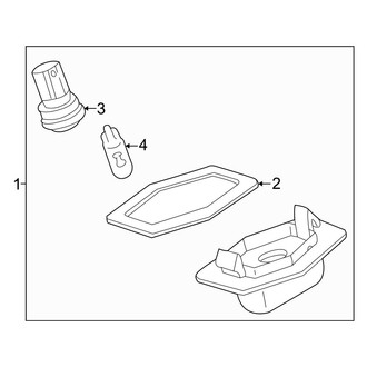Mazda OE - Rear Lamps - License Lamps