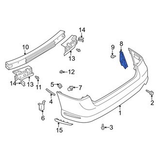 Mazda OE - Rear Left Bumper Splash Shield