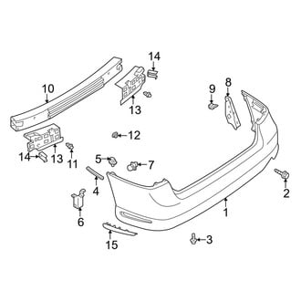 Mazda OE - Rear Bumper - Bumper & Components